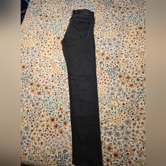 Levi's black 712 slim fit straight jeans - Picture 2 of 10